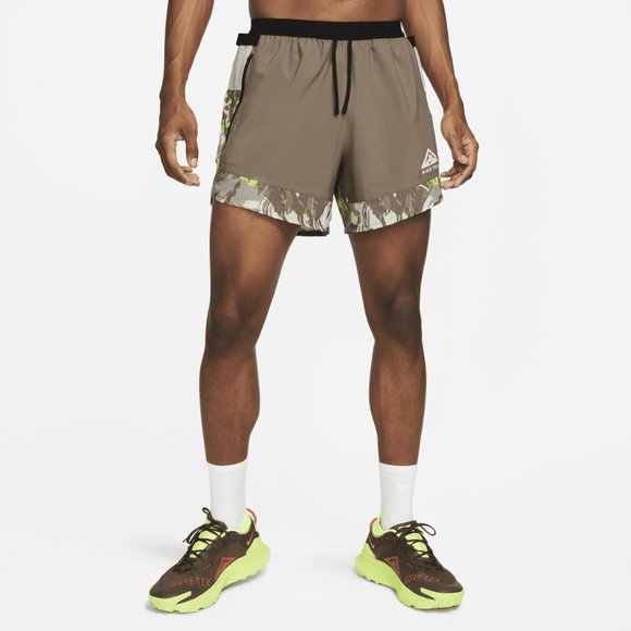 Nike Flex Stride Trail Running Shorts Men's Large Grey Green 5” DM4652-040 NEW - Picture 1 of 15